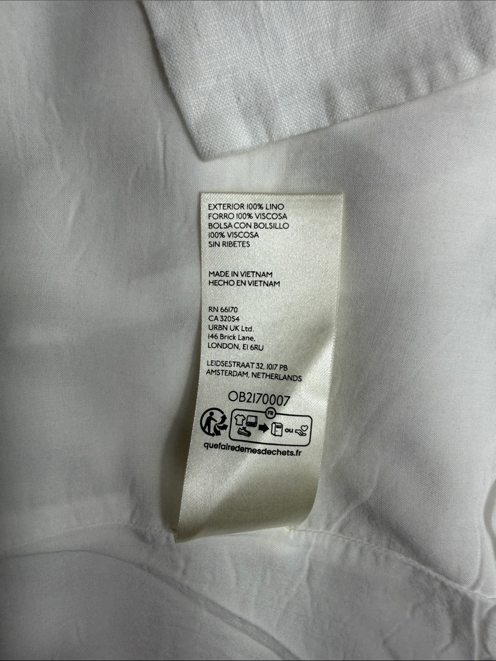 ANTHROPOLOGIE EMBROIDERED LINEN BLAZER WHITE SIZE L NWT - Picture 16 of 17